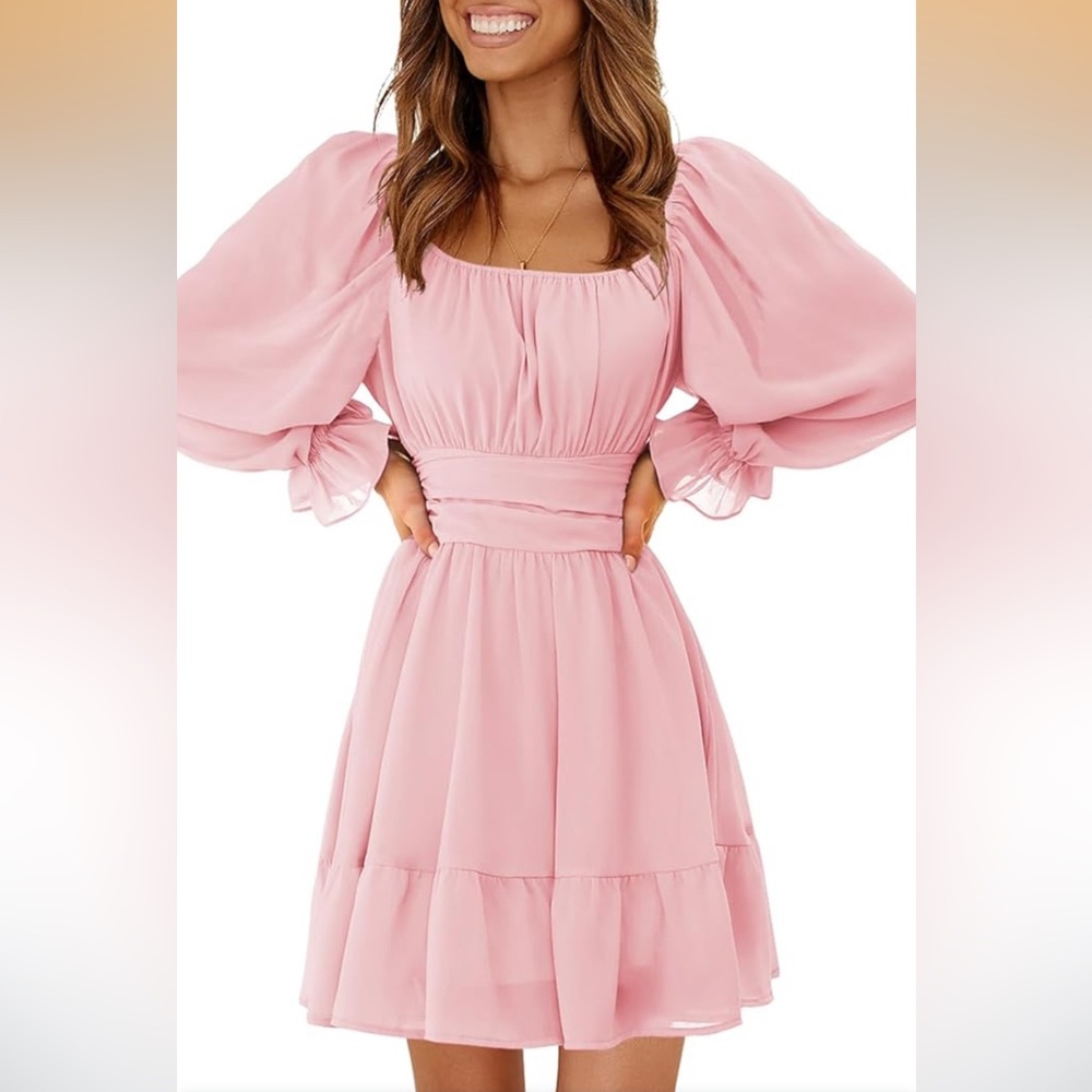 Elegant Pink Women's Dress